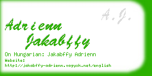 adrienn jakabffy business card